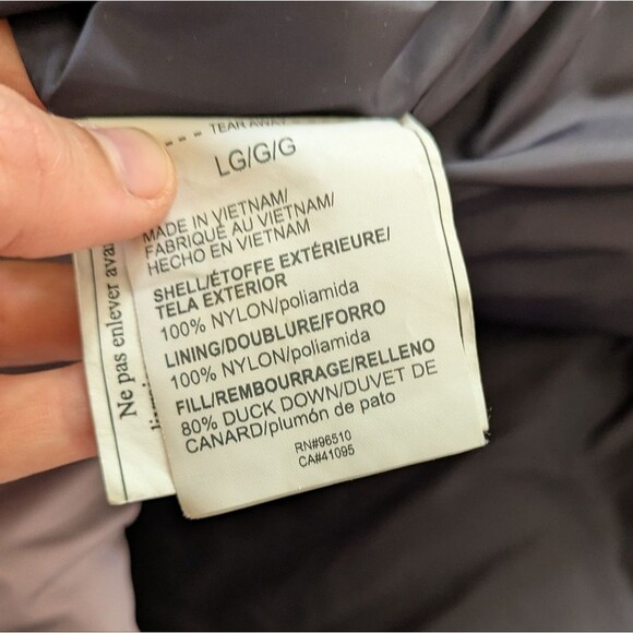 Under Armour UA Down Cold Gear Parka Puffer Jacket Coat Lavender Purple Grey L - Picture 10 of 12